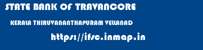 STATE BANK OF TRAVANCORE  KERALA THIRUVANANTHAPURAM VELLANAD   ifsc code